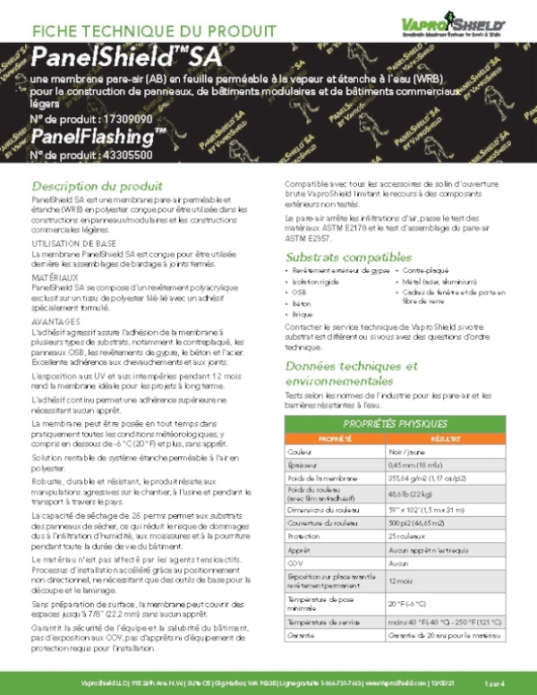 FICHE TECHNIQUE DU PRODUIT